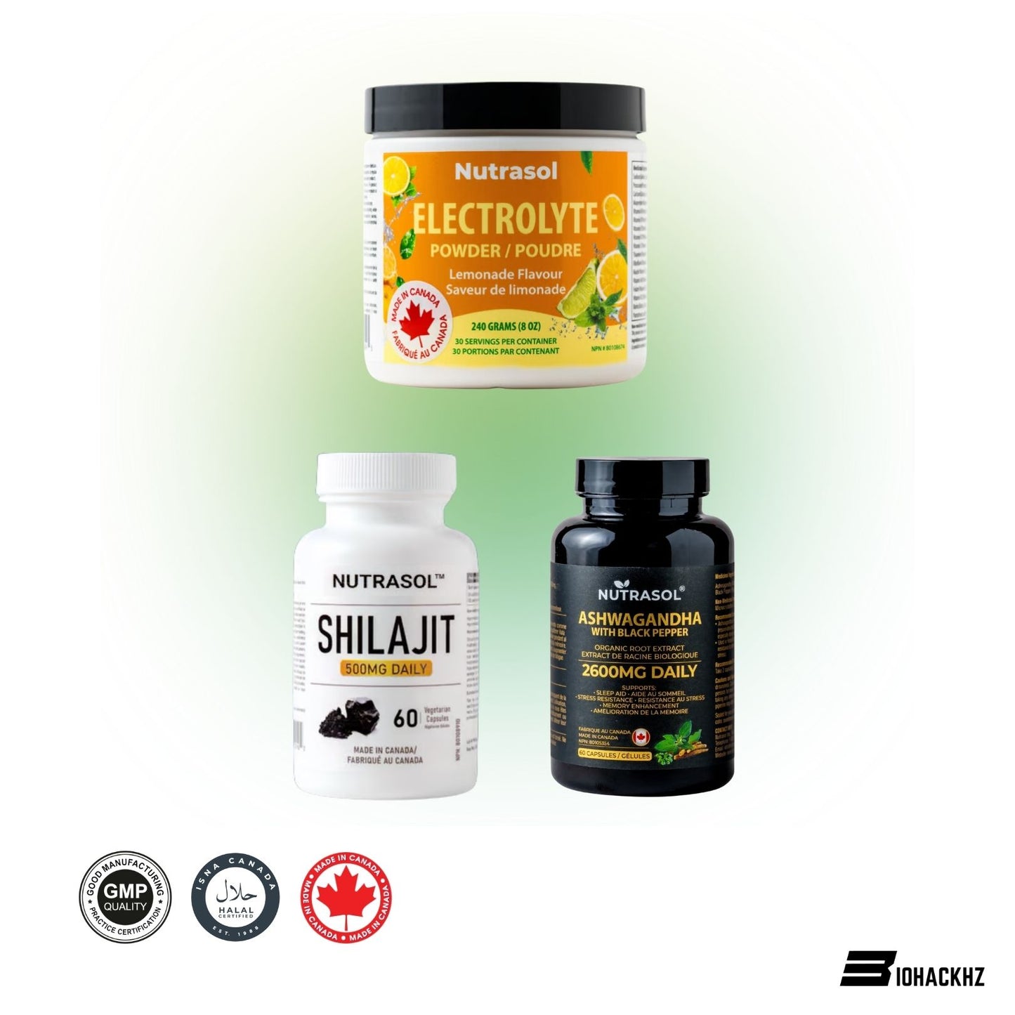HACK 3 BUNDLE - THE ULTIMATE BIOHACKING TRIO